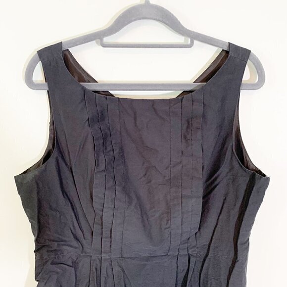 Lands' End sleeveless a-line lined little black dress with pockets -‎ Size 12 - Picture 2 of 11